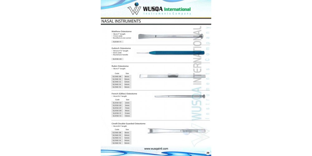 Nasal Instruments 